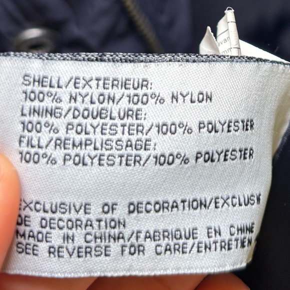 DKNY Women's Quilted Puffer Coat - Midnight Blue - Picture 10 of 11